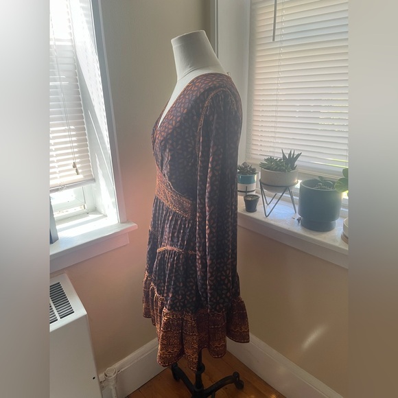 Ulla Johnson Brown and Orange Patterned Dress - Picture 11 of 13